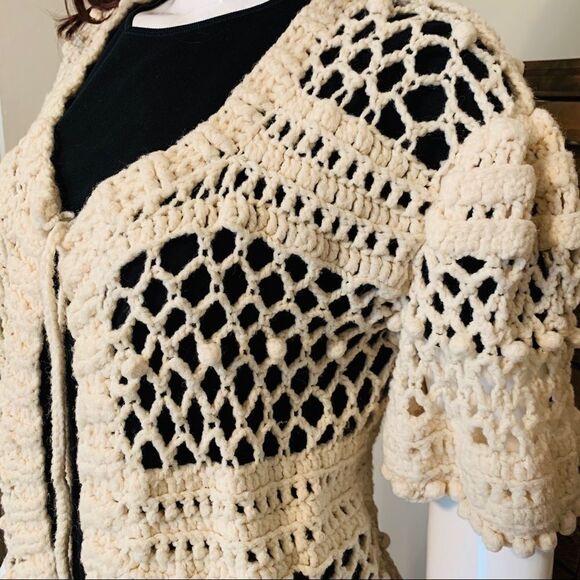 Vintage Hand Knitted Sweater Vest Size M/L - Picture 5 of 10